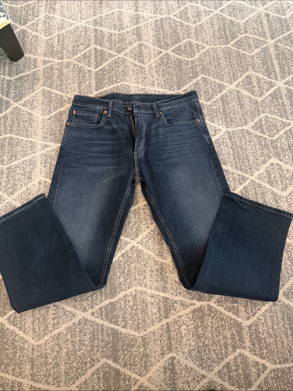 Levi's Men's Deep Indigo Straight Jeans. 33x30. 505
